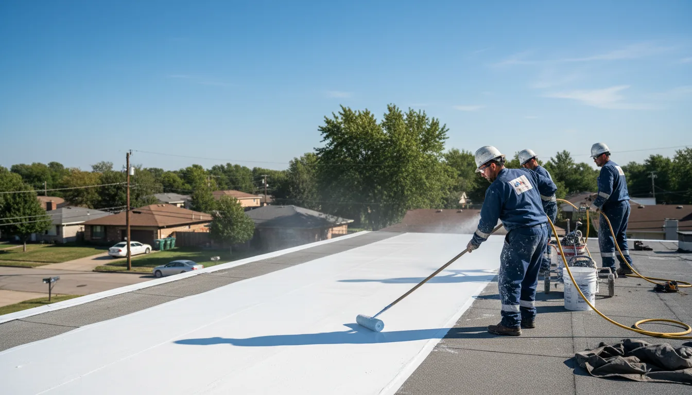 Commercial roof coating in Harrisville, NY near me